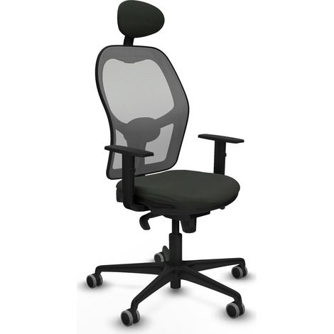 Sedia Ufficio con Poggiatesta Jorquera Piqueras y Crespo 1D036G1 Nero (1/5)