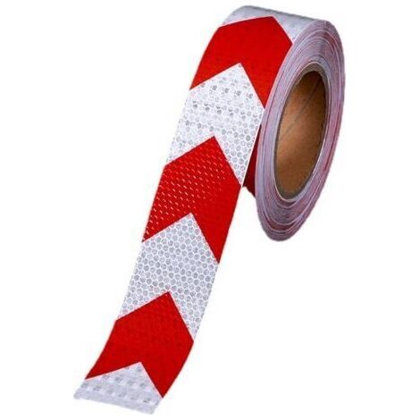 5 Cm X 25m Ruban Réfléchissant Sécurité Étanche Étanche D'avertissement Réfléchissant Autocollant Auto-adhésif Ruban De Sécurité pour Véhicules Voiture (1/5)