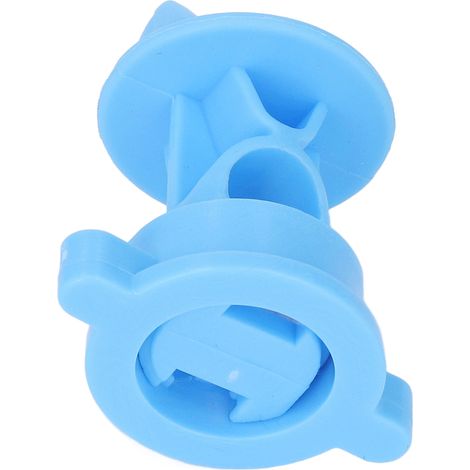 100 pièces Isolants ABS 55mm Longueur 48mm Largeur Type Boulon pour Clôture Électrique Agricole Jardin Bleu