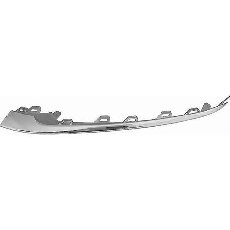 2228857700 Baguette chromée latérale gauche de pare-chocs avant pour Mercedes-Benz Classe S W222 (2018-2020) (1/4)