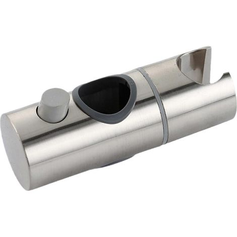Kit de support de douche de 25 mm avec rail coulissant et outil, chromé et réglable (1/5)