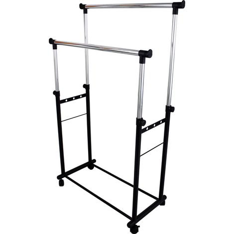 Doppelstahlbügelständer mit verstellbarer Höhe 90/160 cm