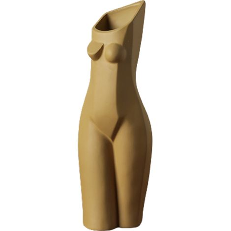 Vase géométrique, motif abstrait de corps humain, décoration intérieure moderne, objet décoratif pour salon