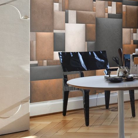 Papier Peint "Leather Blocks" 50x1000cm (1/2)