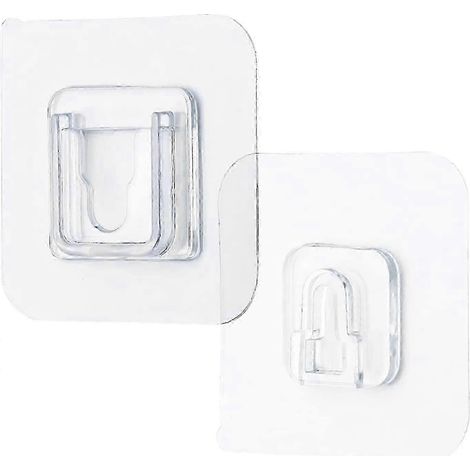Lot de 10 autocollants adhésifs de rechange pour brosse de toilette murale (1/5)
