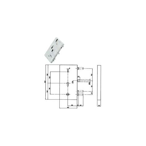 SERRATURA TRIPLICE INFILARE MULTIFUNZ. CIL. EU. + D/M BLINDATE 133Y9  SX (Y133Y965280)    YALE
