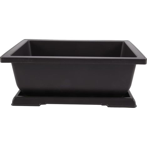 Pot de Fleur Rectangle Bonsaï PéPinièRe JardinièRe Balcon Conteneur 29X21X10.5Cm (1/5)