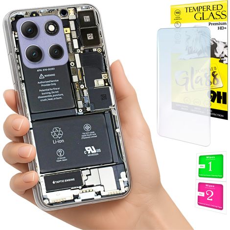 Funda para Motorola Moto G86 Power, carcasa trasera con foto y cristal 9H. (1/5)