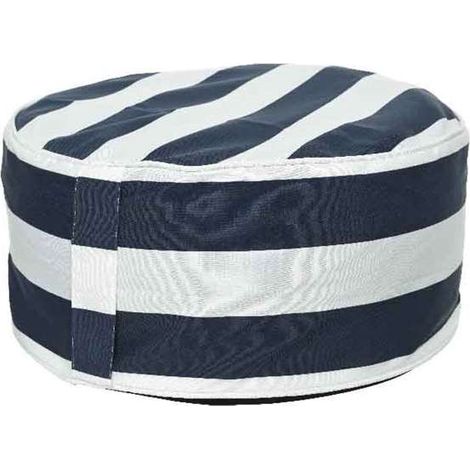 Pouf gonfiabile righe Ø 53 x 23 h cm