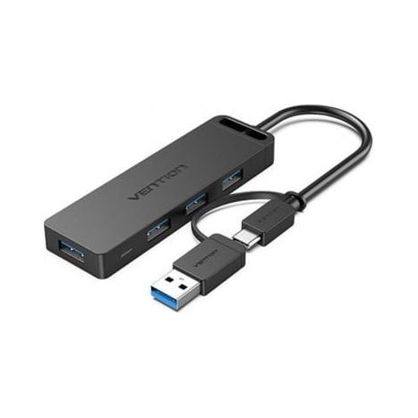 Hub USB 3.0 y Tipo-C Vention CHTBB/ 4xUSB