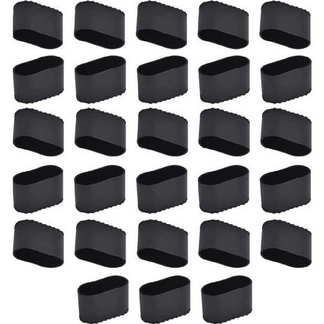 28-Piece Chair Leg Set: Rectangular Chair Feet, Oval Chair Feet Protectors, Chair Leg Protectors, Table Feet, Silicone Chair Pads