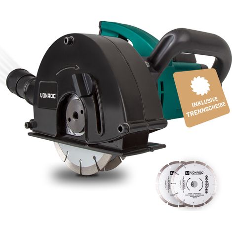 Mauernutfräse 1700W - 150mm - Inklusive Diamantscheiben und Aufbewahrungstasche
