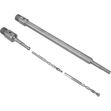 10-teiliges TCT-Kernbohrer-Set mit SDS-Plus-Verlängerungsschaft und Wolfram-Steinbohrern (1/5)