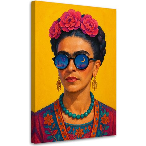 Wandbild Frida Kahlo Porträt einer Frau Pop Art 70x100 cm (1/5)