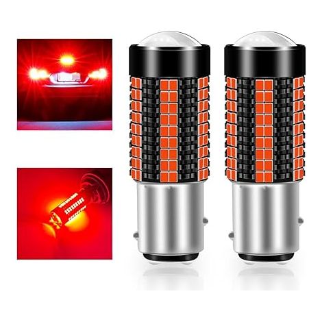 1157 BAY15D P21/5W Ampoules LED Voiture 5W Rouge 3020 126SMD LED Frein Recul Arrêt Arrière Feux Brouillard Arrière Position Feu Arrière 12-24V (1/5)