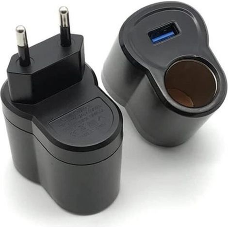 Transformateur 220V à 12V Allume Cigare et USB, AC à DC Adaptateur Converter Convertisseurs électriques pour auto 12V/500mA (1/4)