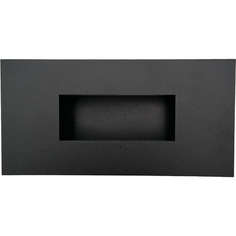 Grille d'air chaud Slot - 200 x 100 mm  Noir