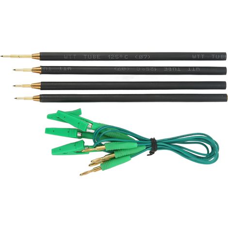 Quatre sondes de lecture/écriture ECU avec fils de connexion, 12 à 24 V, avec indicateurs LED et cadre BDM, type universel, adaptées aux applications automobiles. (1/5)