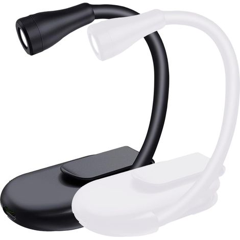 Lampe à pince pour livre, d'étude portable compacte, éclairage de