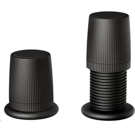 Set mit 2 verstellbaren Möbelgleitern, 76-125 mm, rutschfest, für Sofas, Tische und Bürostühle (schwarz)