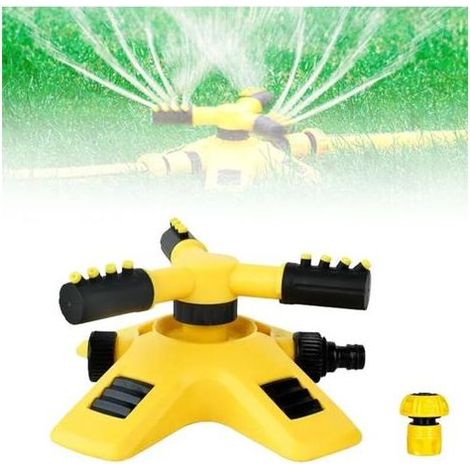 Arroseur Automatique,Arroseur Automatique pour Grandes Surfaces,Tête d'arrosage pivotante à 360°,Tête d'arrosage de précision (avec raccord d'eau à 6 Points) (1/5)