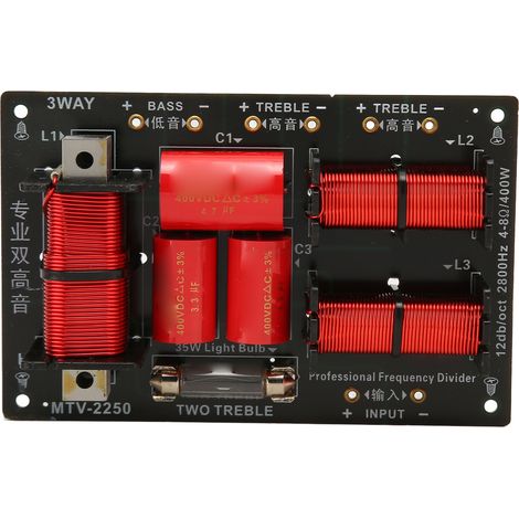 Module Diviseur de Fréquence Hi-Fi 400W 3 Voies, Transmission Stable pour Enceintes Maison (1/5)