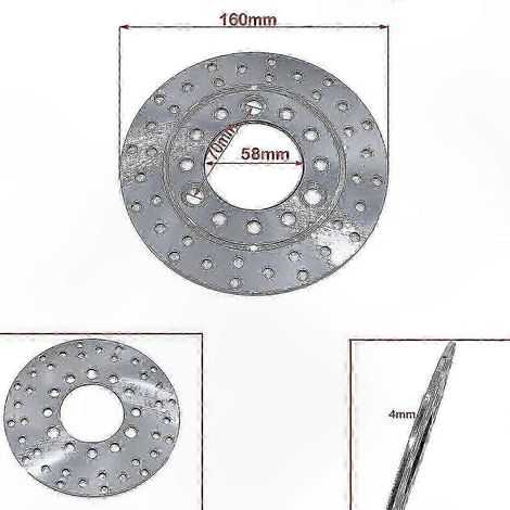 58-mm-Bremsscheibe für GY6-Roller, Motorräder, Quads, Mopeds und Karts – 160–190-mm-Ersatzsatz, Bremskomponenten (1/5)