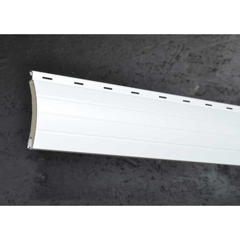 Lame Volet Roulant 55mm Aluminium - 160cm - Blanc - Recoupable (1/2)