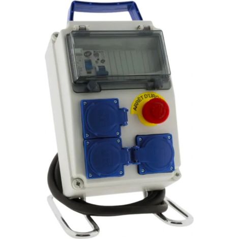 Wasserdichte Baustellentafel IP54, 1 Reihe, 8 Module
