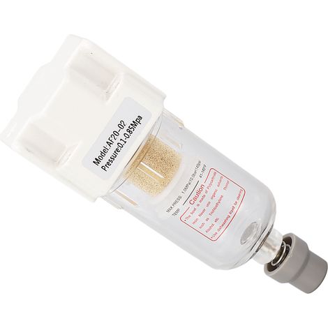 G1/4 Luftdruckreglerfilter, 0,1-0,85 MPa Kompressorzubehör, integrierte Entlüftung, Druckluftschlauch. (1/5)
