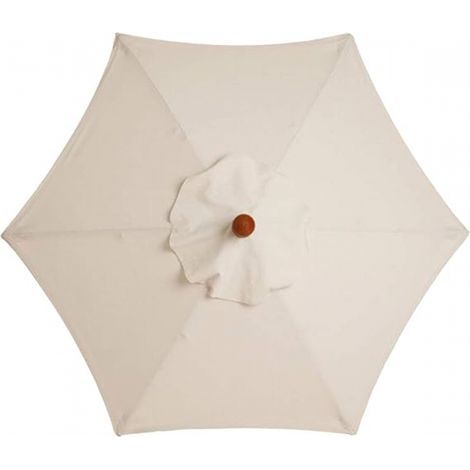 Housse de Rechange pour Parasol de Table de marché, Table et Parasol - 6 Baleines - 3 m - Imperméable - Anti-Ultraviolet - Noir (1/5)