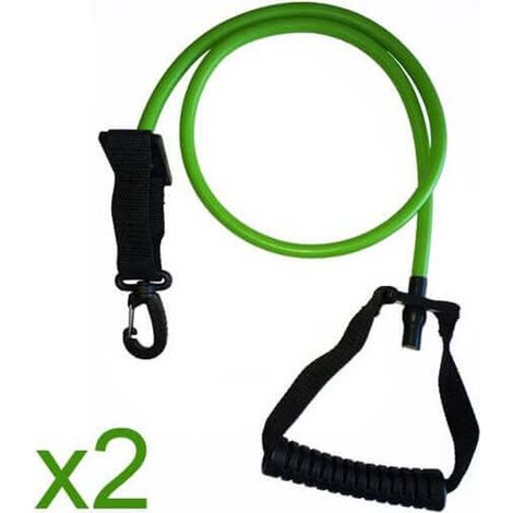 Elastiques aquafitness AQUATICA MEDIUM coloris vert moyenne résistance (1/5)