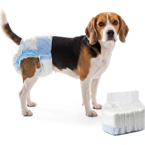 PawHut Disposable Dog Diapers Female Dog Nappies L Dogs 48 Count