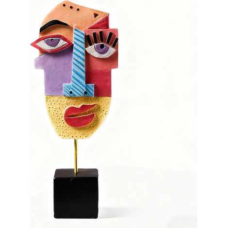 Visage abstrait sculpture résine œuvres d'art décoration de la maison (1/5)