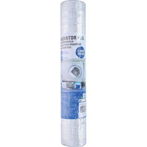 Northix Schermo termico Kinzo argentato 2,5x50 cm in schiuma alluminio