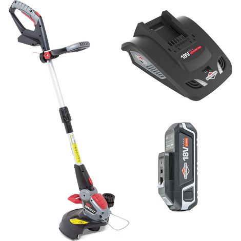 Sprint 18GTK kit decespugliatore a Batteria 18V agli Ioni di Litio, Powered by Briggs & Stratton, Larghezza Taglio 30cm, Incluso Batteria da 2.5Ah e Caricabatteria, Garanzia 5 Anni (1/4)