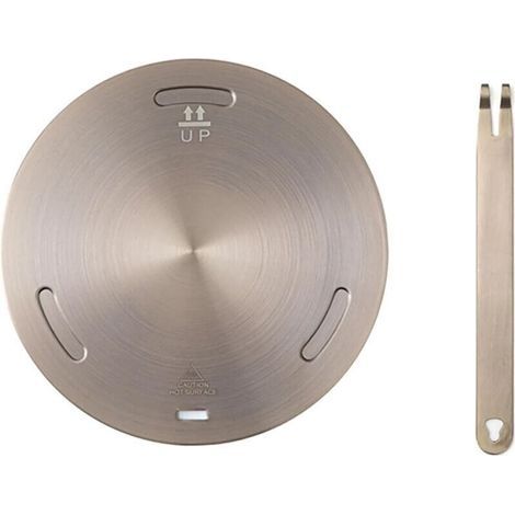 Plaque convertisseur de plaque à induction de 28 cm, adaptateur d'induction en acier inoxydable, plaque de mijotage pour plaque de cuisson électrique, gaz, verre, plaque diffuseur de chaleur avec (1/4)