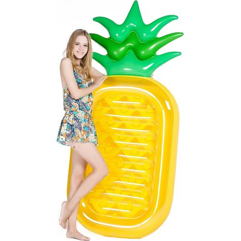 Ananas Pool Party flottant radeau plage natation gonflable chaise longue de l'eau (1/5)