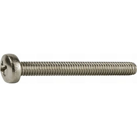 100 Vis Inox A2 DIN7985 - Tête cylindrique pozidriv diamètre 5,0 mm - Longueur 50 mm mm - Diamètre 5 mm