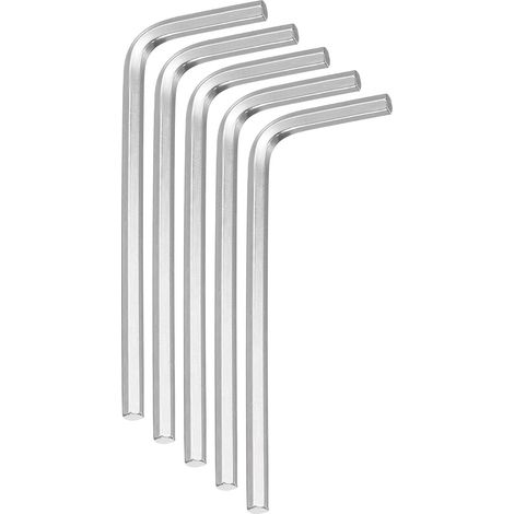 5pcs 3mm acier inoxydable en forme de L hexagonale métrique hexagonale outil de réparation pour la maison, bricolage, vélo et moto réparation (1/5)