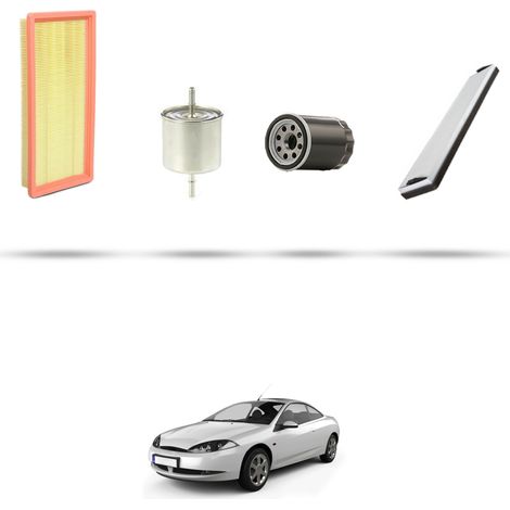 Kit tagliando 4 filtri compatibile con Ford Cougar 2.0i 16v 96kw dal 1999 (1/5)