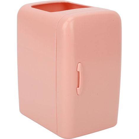 Mini boîte de rangement pour pinceaux maquillage, forme réfrigérateur, contenant en plastique pour coton cosmétique (1/5)