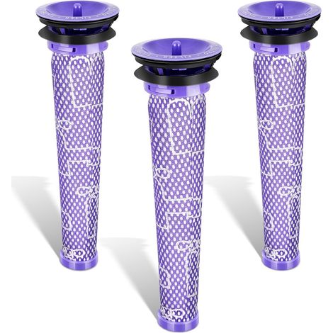 Repuestos para filtros de aspiradora, repuestos para prefiltros, repuestos para aspiradoras, paquete de 3 (1/5)