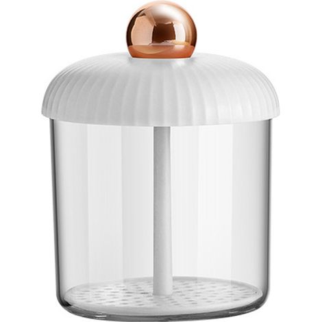 Mousseur facial portable, gobelet moussant nettoyant réutilisable, idéal pour les voyages, blanc doré (1/5)