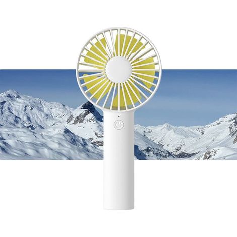 Mini Handheld Fan, Small Portable 3 Speed USB Rechargeable Battery Operated Fan, Ideal for Outdoors, Travel, Concerts, Gifts for Women and Men - Brown (1/5)
