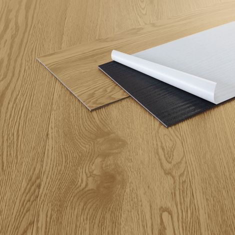 ML-Design Suelo Vinílico Adhesivo de PVC 2,23m² Color Roble Natural Grosor 2mm Planchas de Vinilo Autoadhesivas 91,5x15,3cm 16x Láminas Aspecto Madera Antideslizante Impermeable Fácil Instalación