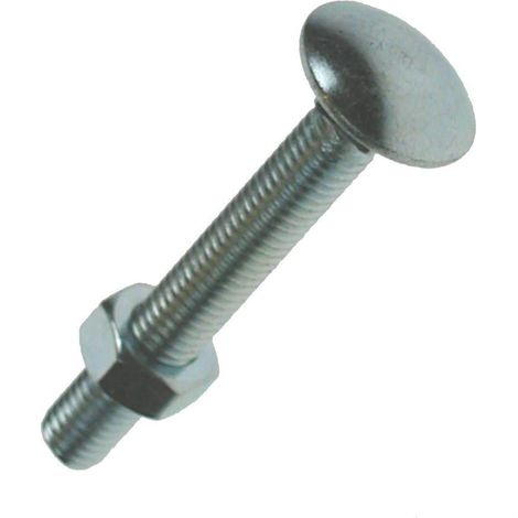 Unifix Cup Square Hex Bolts & Nuts M6 x 100 - Box of 100