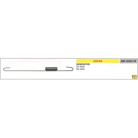 Molla regolatore giri DUCAR per generatore di corrente DG 3000 3500 038178