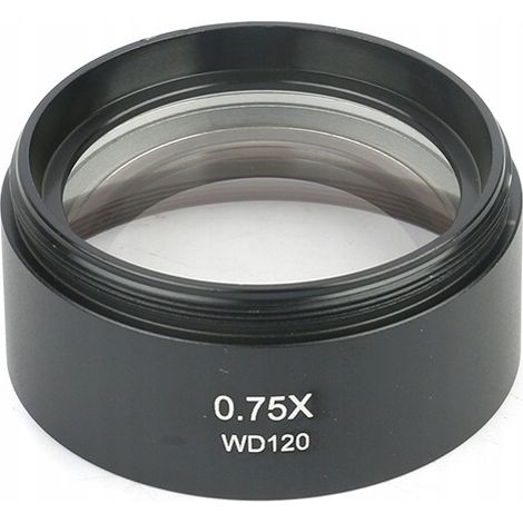 Obiettivo stereoscopico per microscopio 0,75x
