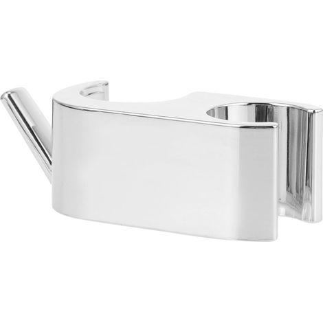 Support de douche COHEALI sans perçage avec double boucle, en ABS, pour pommeau de douche orientable. (1/5)